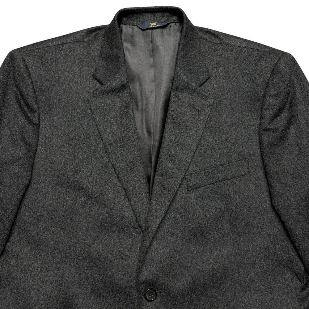 Brooks Brothers 346 Madison Blazer Mens 43R Dark Gray Cashmere Tollegno 1900
